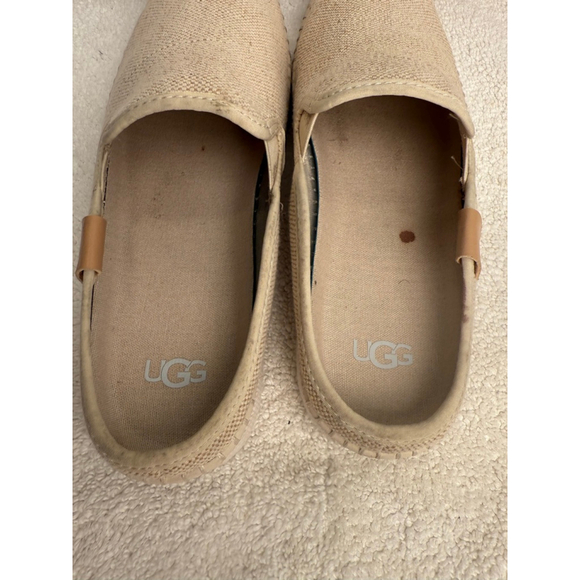 Women's UGG Beige Espadrille Mules US 8.5 Slip-On Shoes - Picture 8 of 12